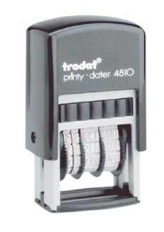 ตรายางลงวันที่หมึกในตัว โทรแดท รุ่น TR-4810/TT ตัวเลขไทย