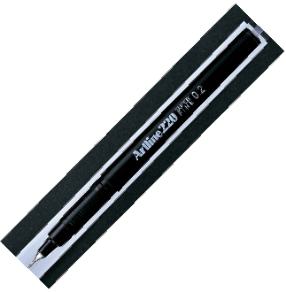 ปากกาหัวเข็ม อาร์ทไลน์ (หมึก น้ำเงิน – รุ่น EK-200 – ขนาดเส้น 0.4 mm. – ราคา 26 /ด้าม)