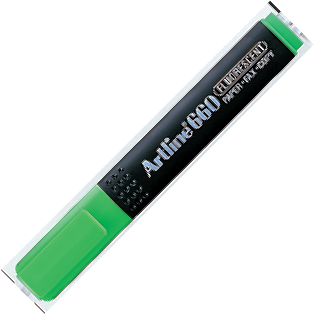 ปากกาเน้นข้อความ อาร์ทไลน์ EK-660 สีเขียว