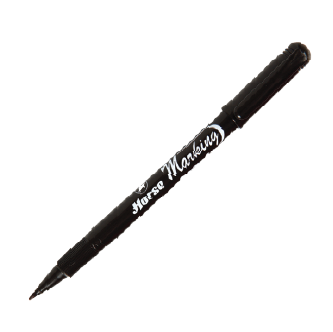 ปากกาเคมี ตราม้า H-40 สีดำ