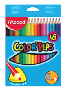 ดินสอสีไม้ มาเพ็ด 18 สี