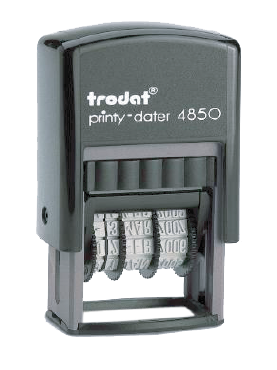 ตรายางวันที่ + ข้อความหมึกในตัว Trodat No.TR-4850/L3