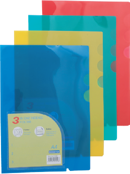 แฟ้มซอง 3 ช่อง ไบน์เดอร์แม็กซ์ 01049 สีฟ้า